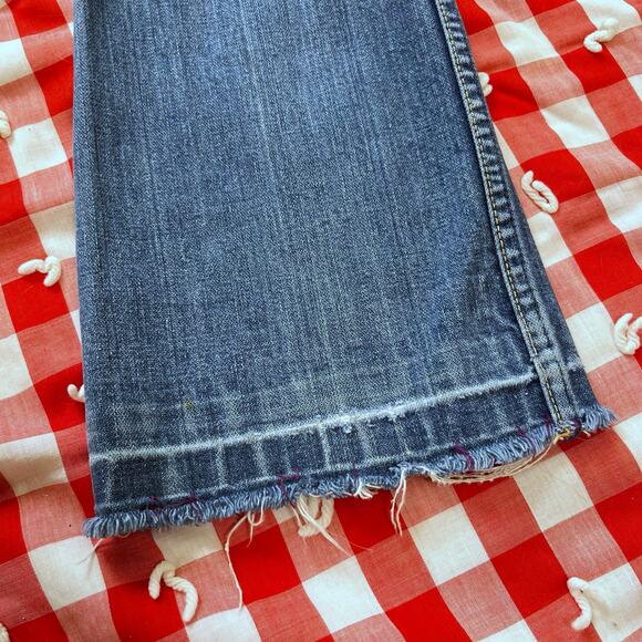 Vintage 70s Wrangler Jeans Flare Light Wash Western Blue Denim // Size 25 - Picture 5 of 8